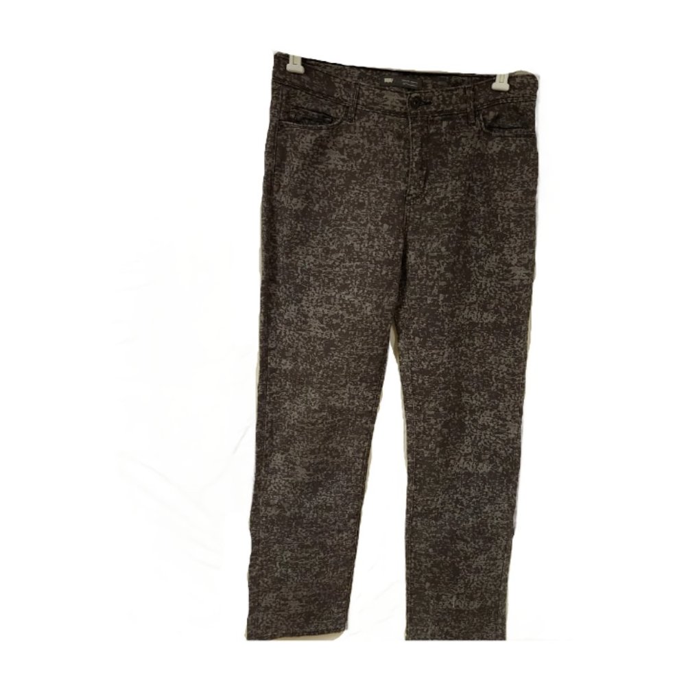 Levi's 512 PERFECTLY SLIMMING Women's 14M Straight Leg Gray Camo Jeans 34x32